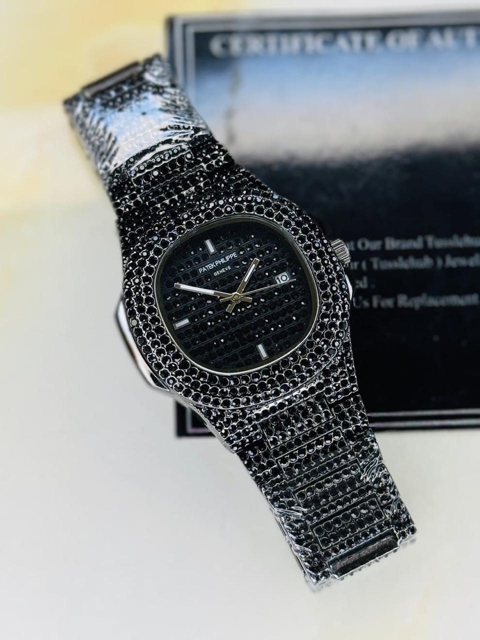 PATEK PHILIPPE BLACK STONE WATCH